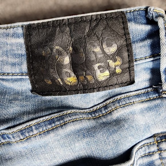 AMERICAN EAGLE x YOUNG MONEY Stacked Skinny Jeans 34 x 30 Distressed Light Wash - Picture 8 of 9